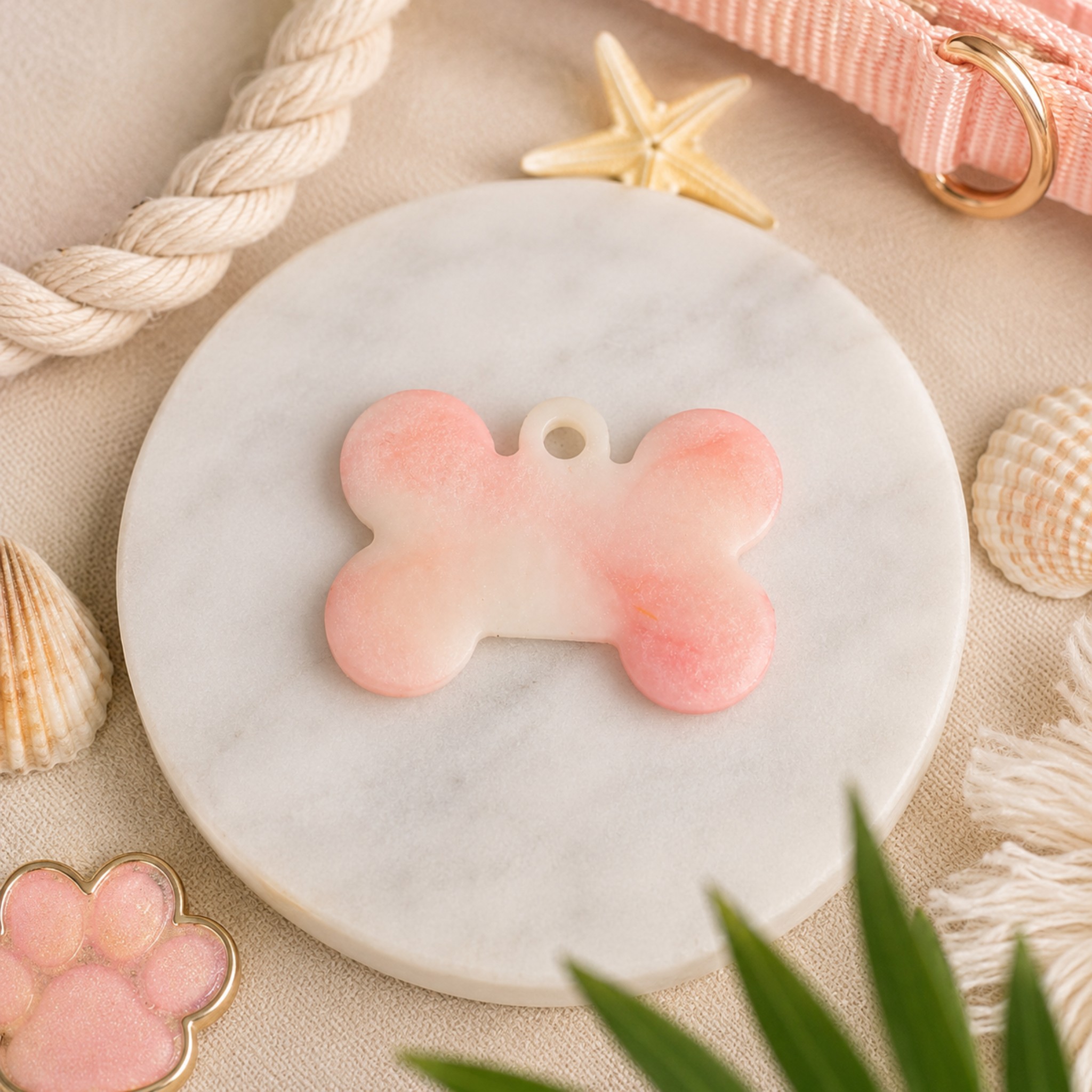 Medagliette Personalizzabili in Resina Glitter per Animali